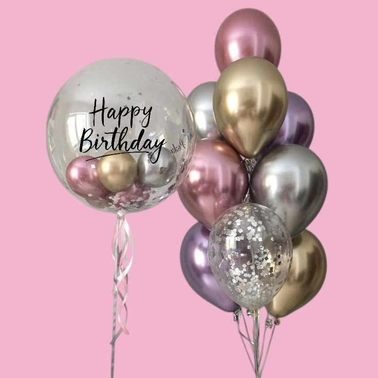 Globo Burbuja con Bouquet