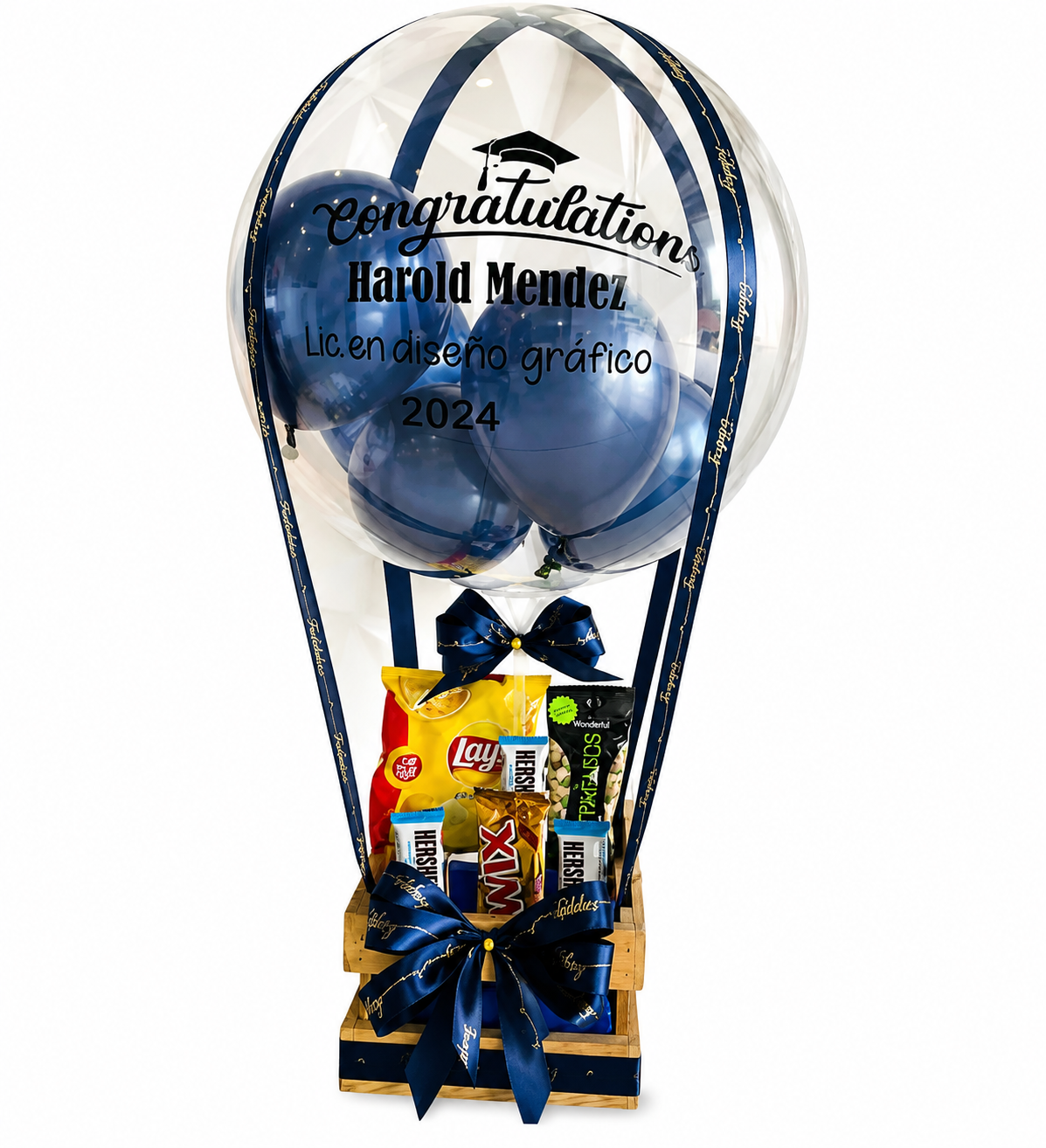 Sorpresa de Snacks y Globo personalizado