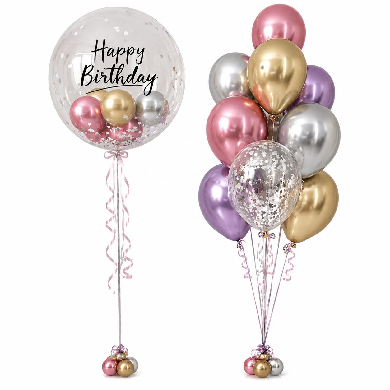 Globo Burbuja con Bouquet