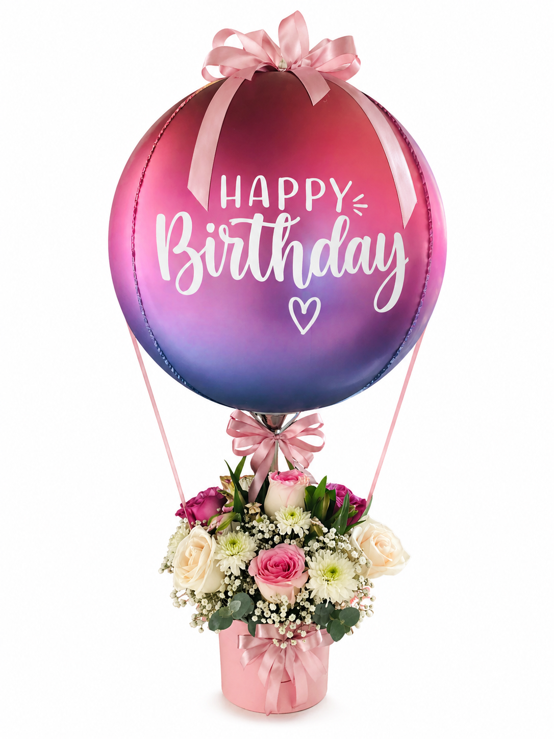 Arreglo de Flores con Globo