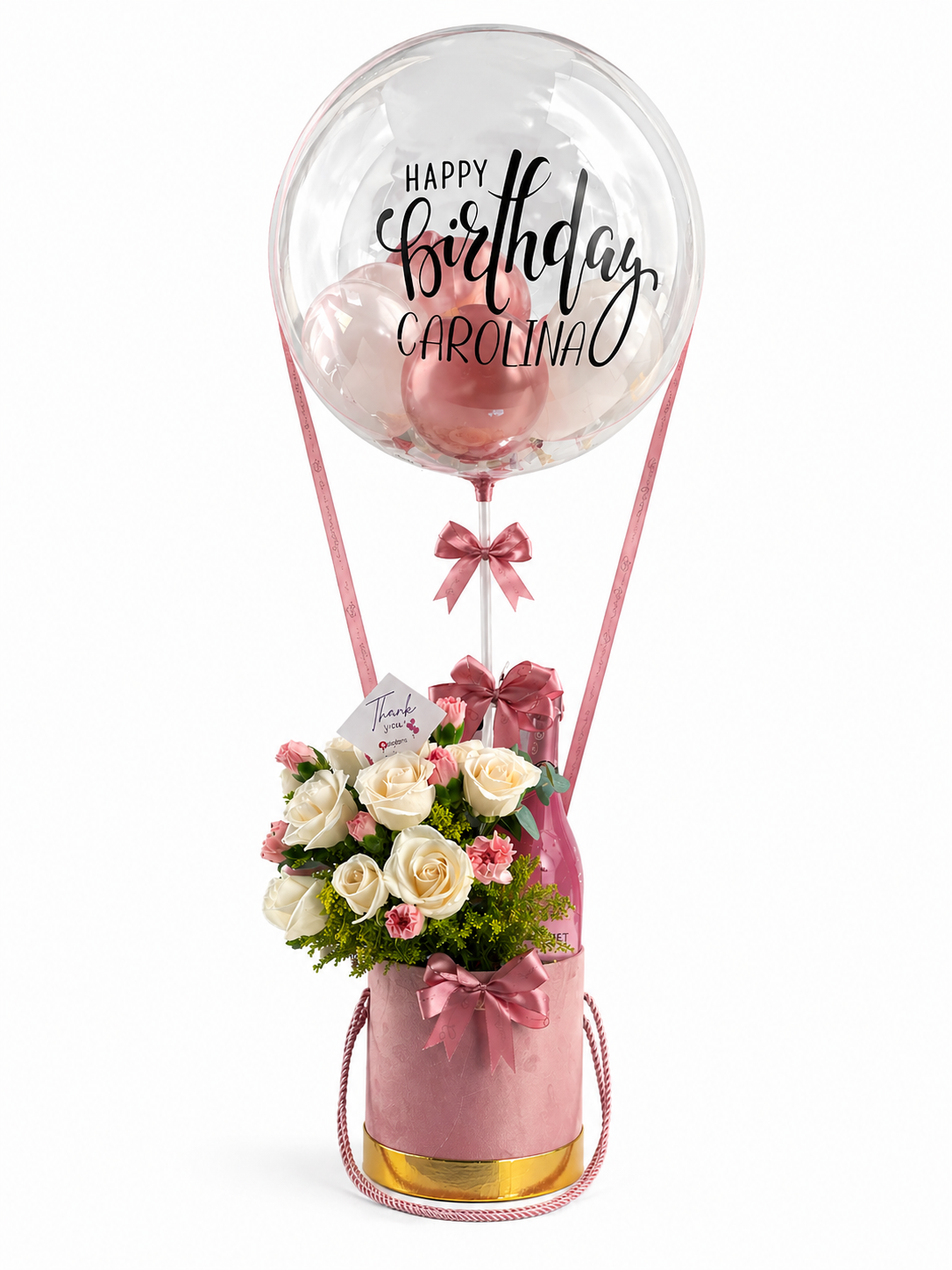 Arreglo de Flores con Globo