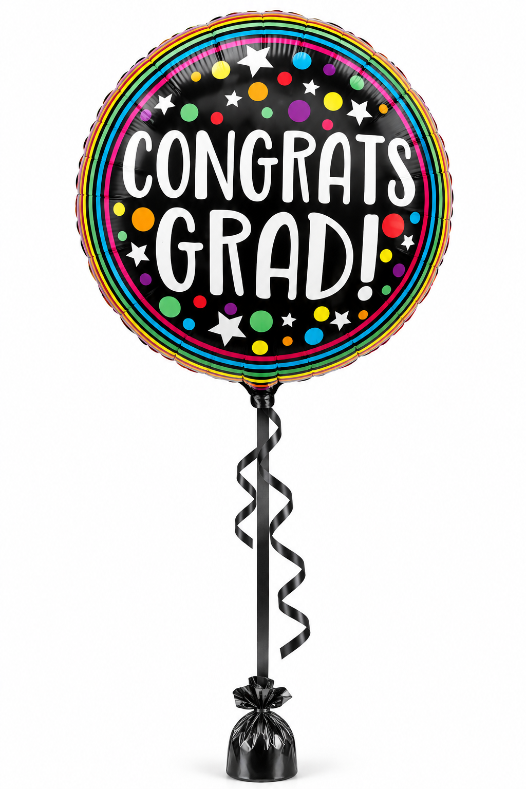 Globo de helio metálico de graduación
