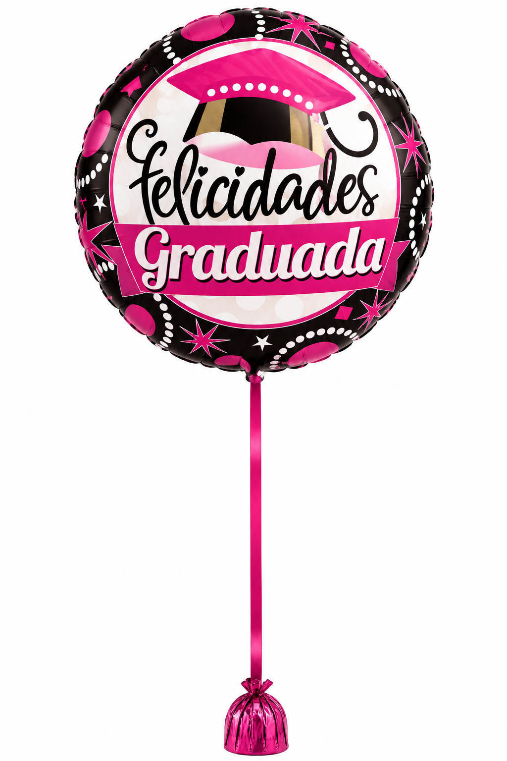 Globo de helio metálico de graduación