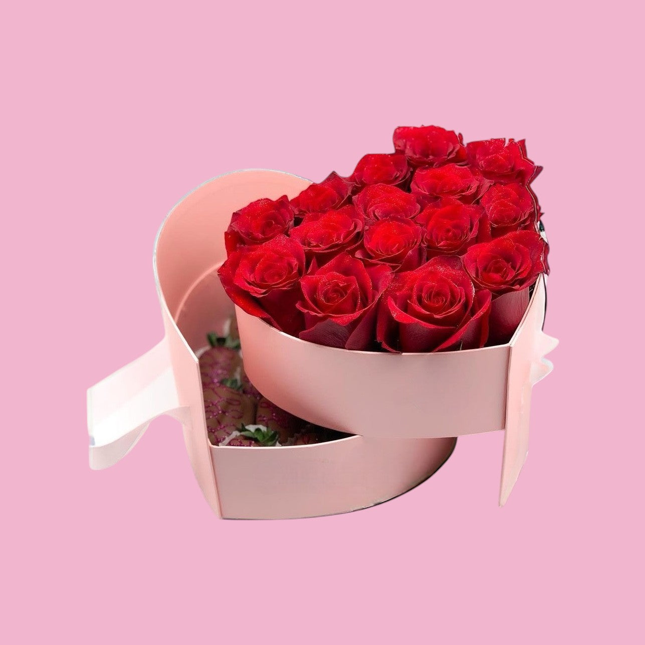Heart Box de Rosas y Chocolates
