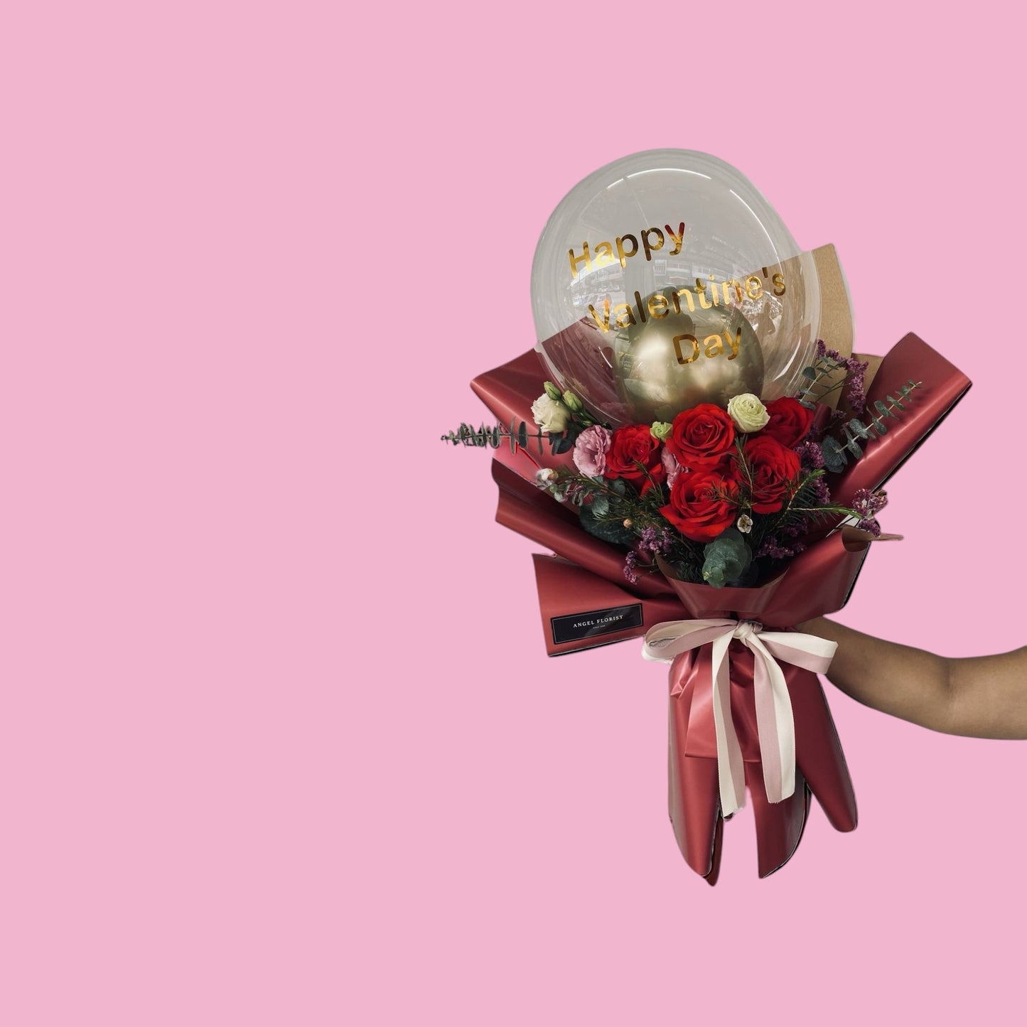 Ramo de Rosas y Globo