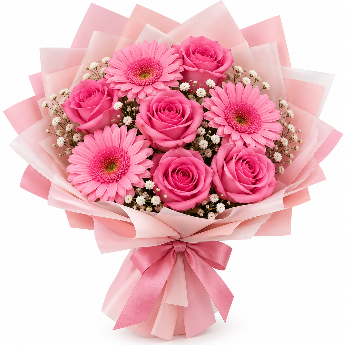 Ramo de gerberas y rosas