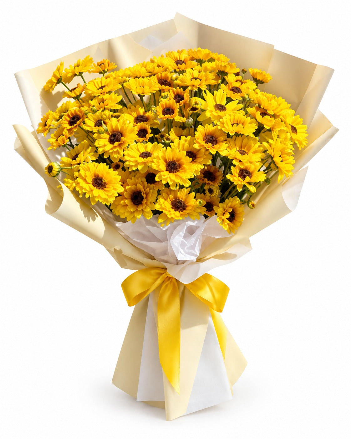 Ramo de pompón amarillo
