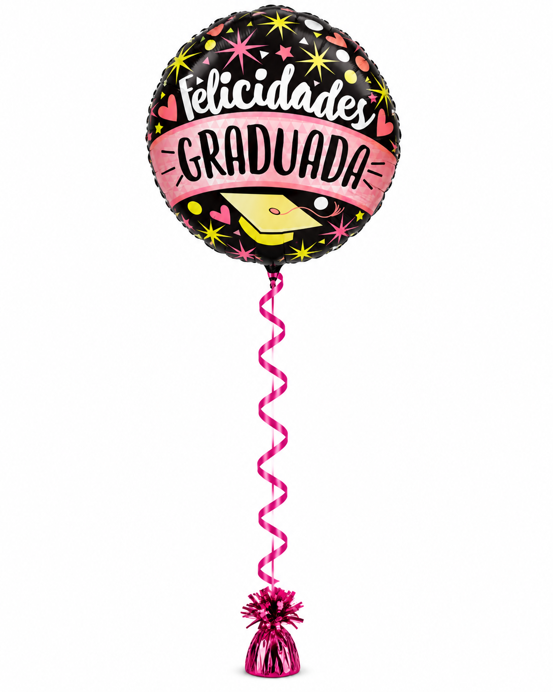 Globo de helio metálico de graduación