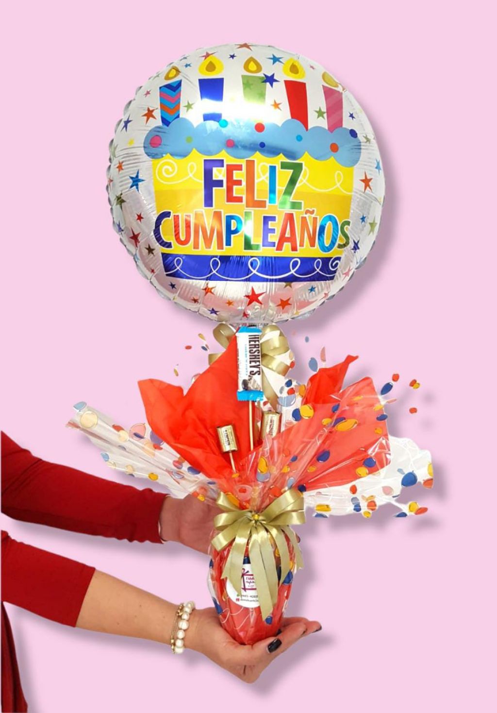 Arreglo de globo Feliz Cumpleaños