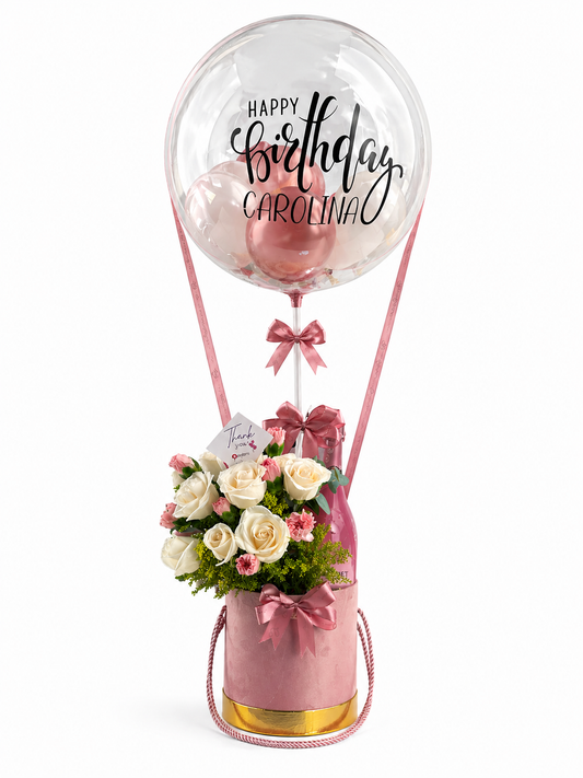 Arreglo de Flores con Globo