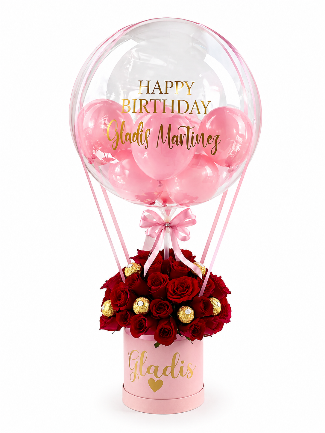 Arreglo de Flores con Globo