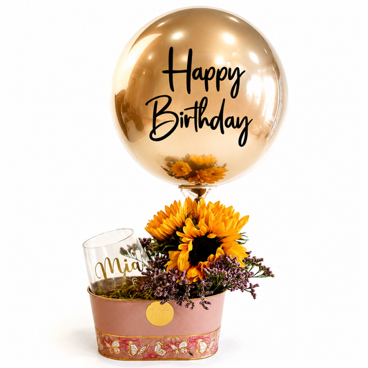 Canasta floral sorpresa