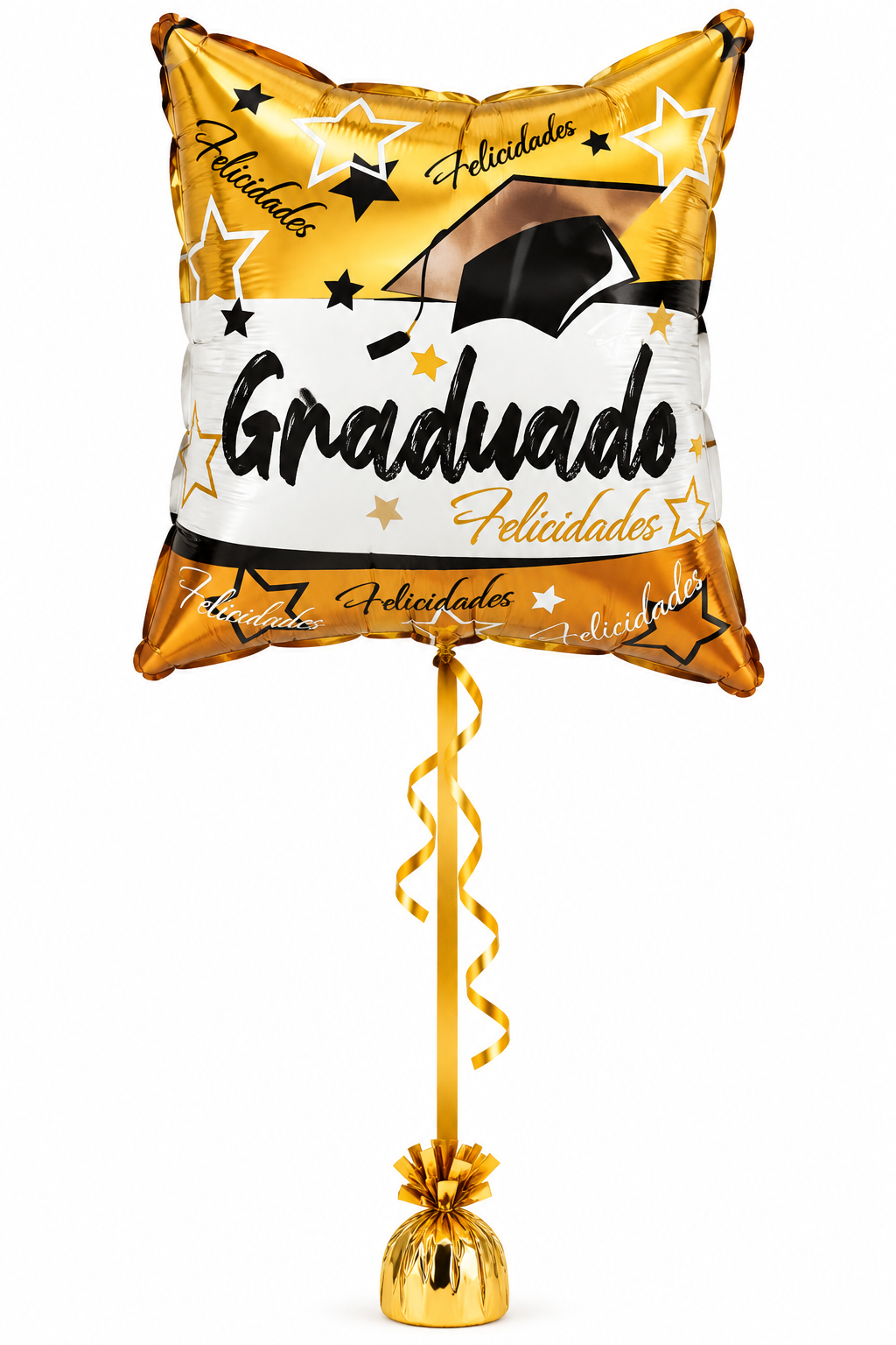 Globo metalico con helio de graduacion