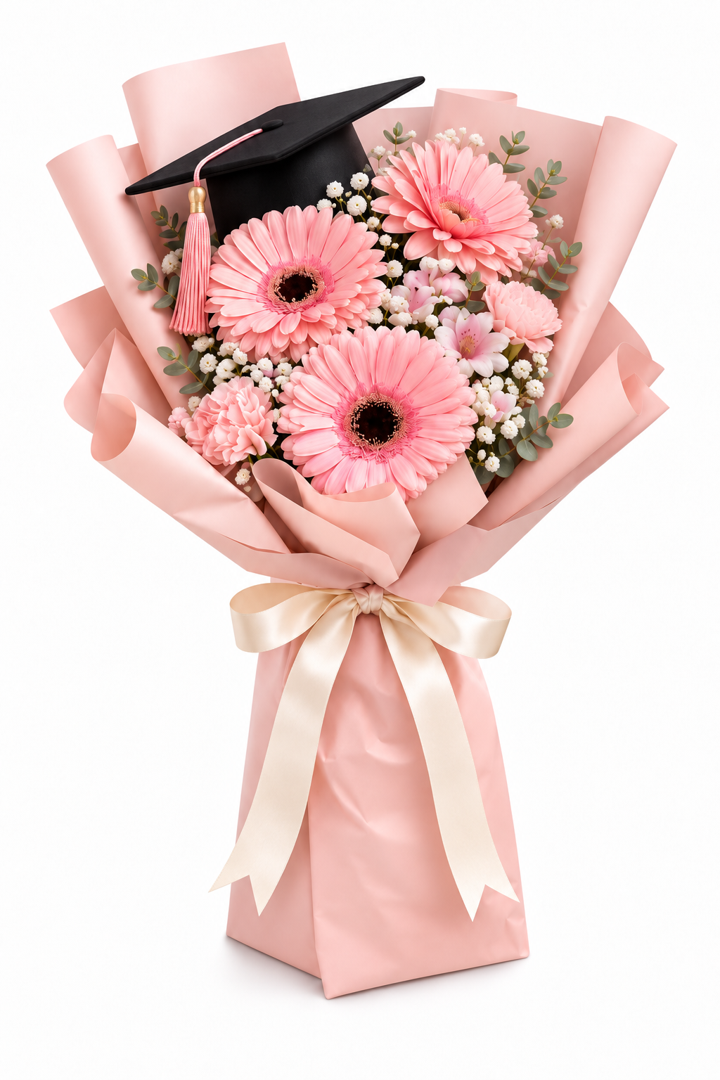 Ramo de gerberas con birrete