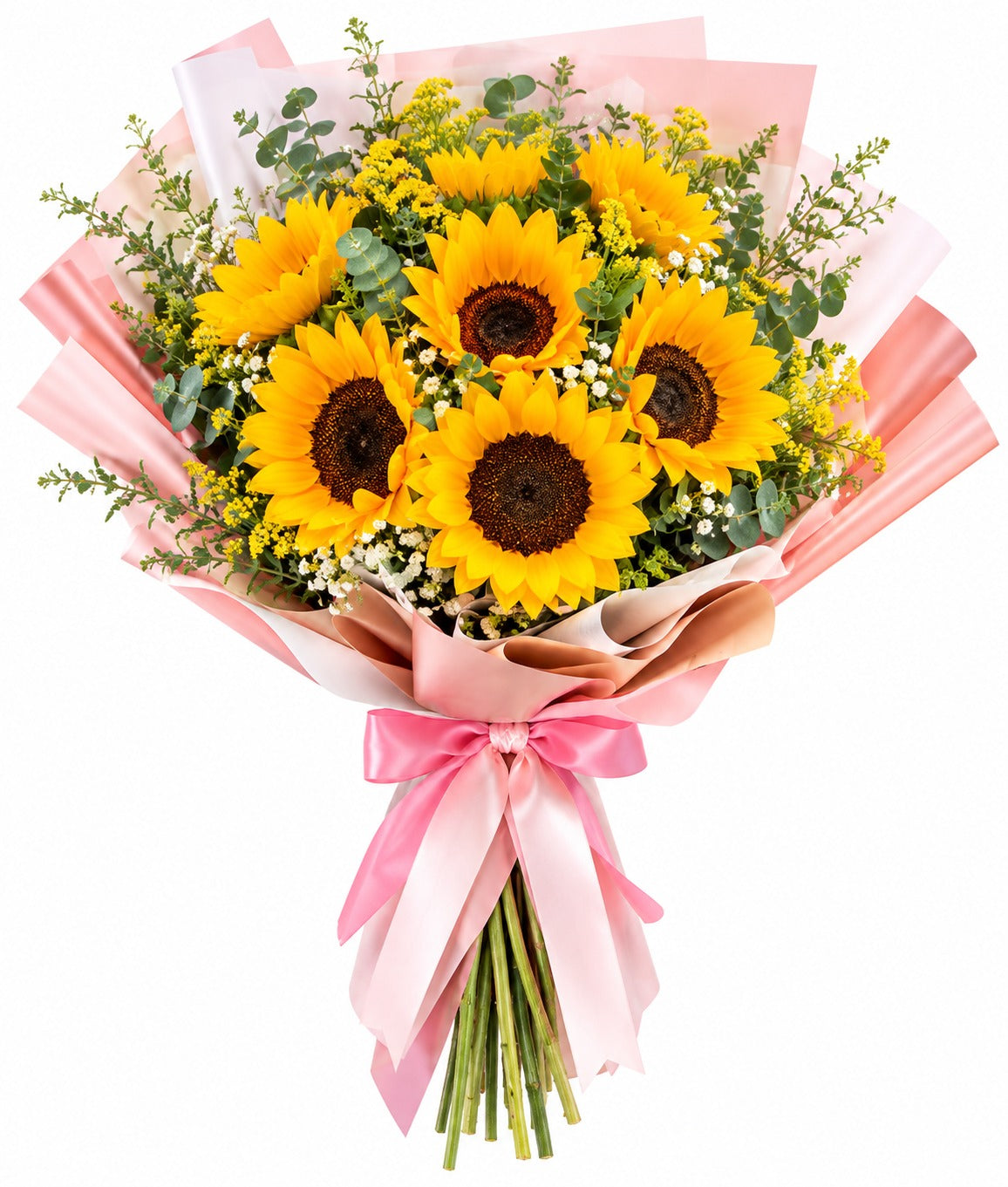 Ramo de 8 girasoles